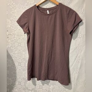 Babaton Aritzia brown fitted t-shirt